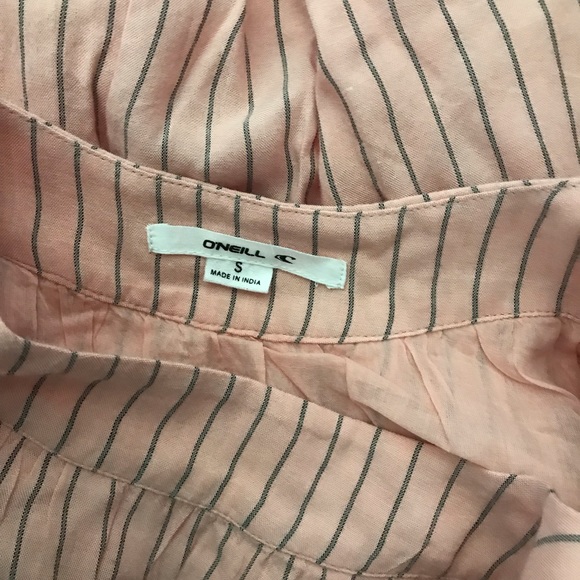 HOST PICK🎉O’Neill Summer Adjustable Spaghetti Strap NWT Peach Color w/Stripes - Picture 10 of 12